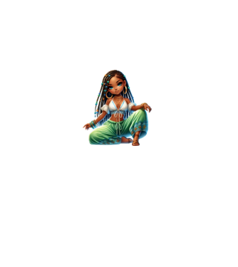 Boho Girl minta fehér pólón