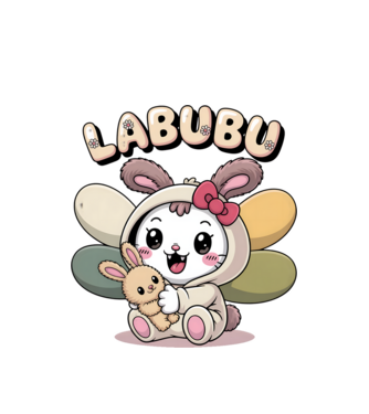 Labubu – Cukiság túlterhelés közeleg minta fehér pólón