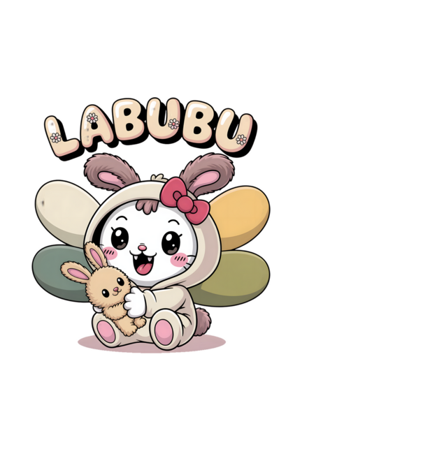 Labubu – Cukiság túlterhelés közeleg minta fehér pólón