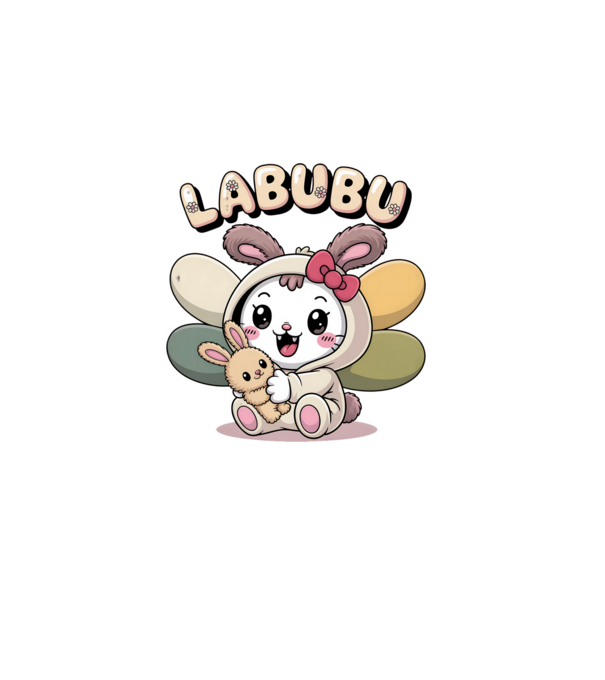 Labubu – Cukiság túlterhelés közeleg minta szürke pólón
