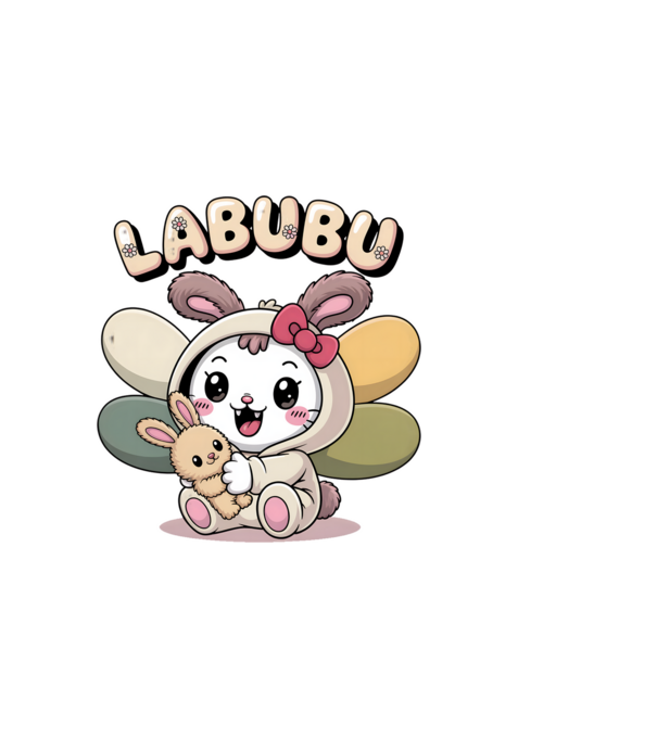 Labubu – Cukiság túlterhelés közeleg minta fehér pólón