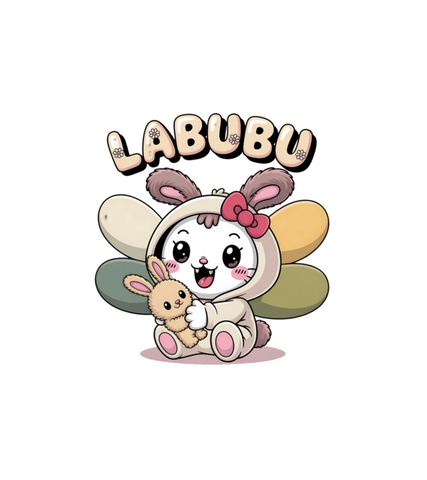Labubu – Cukiság túlterhelés közeleg minta fehér pólón