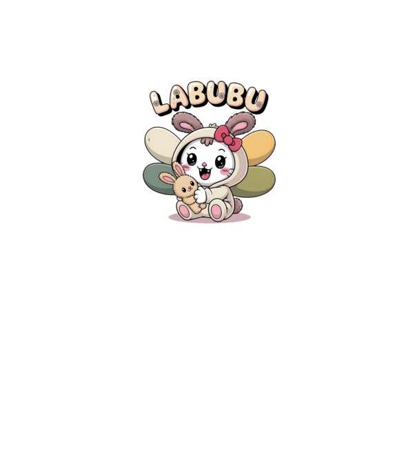 Labubu – Cukiság túlterhelés közeleg minta fehér pólón