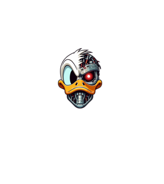 Donaldminator minta piros pólón