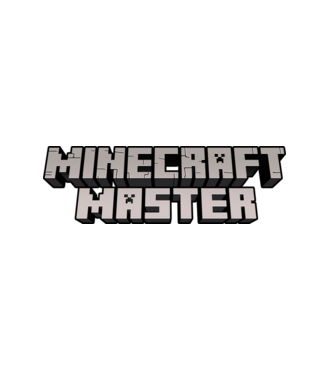 Minecraft Master minta fehér pólón