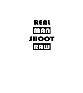 Fotós - raw minta fehér pólón