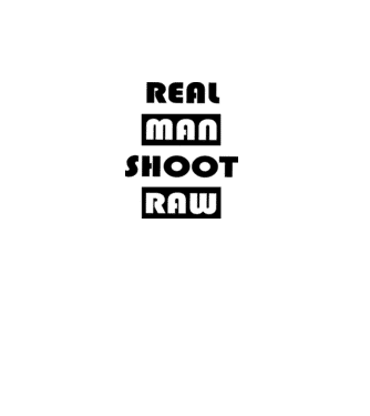 Fotós - raw minta fehér pólón
