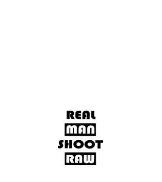 Fotós - raw minta fehér pólón