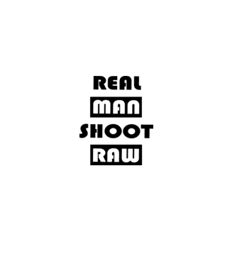 Fotós - raw minta fehér pólón