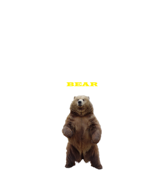álló maci minta királykék pólón