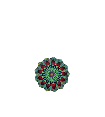 Mandala minta fehér pólón