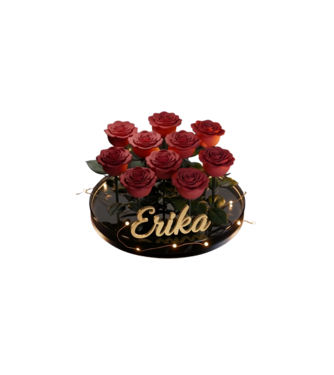 Erika minta fehér pólón