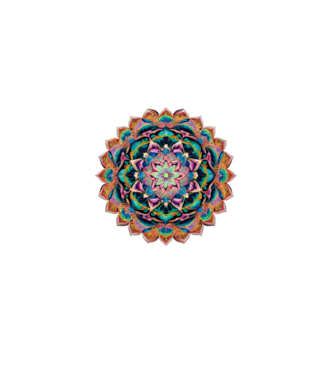 mandala minta türkiz pólón
