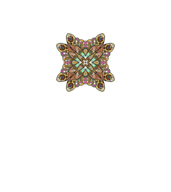 Mandala minta homokszín pólón