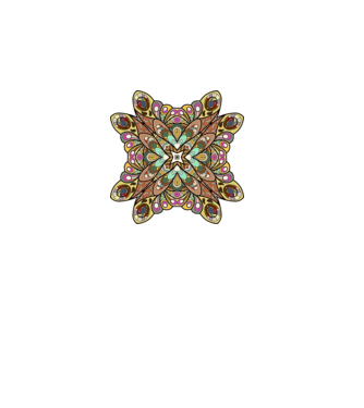 Mandala minta dusty pink pólón