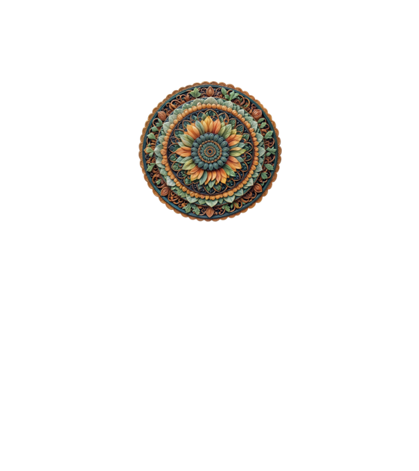 Mandala minta szürke pólón