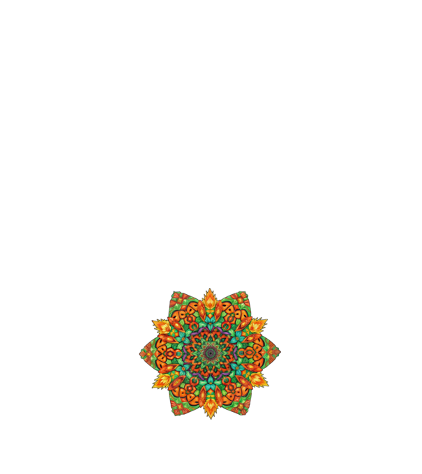 Mandala minta piros pólón