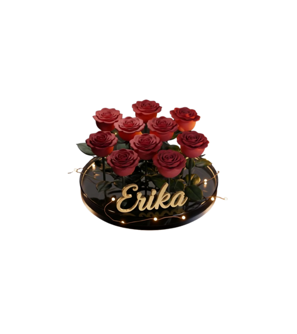 Erika minta fehér pólón