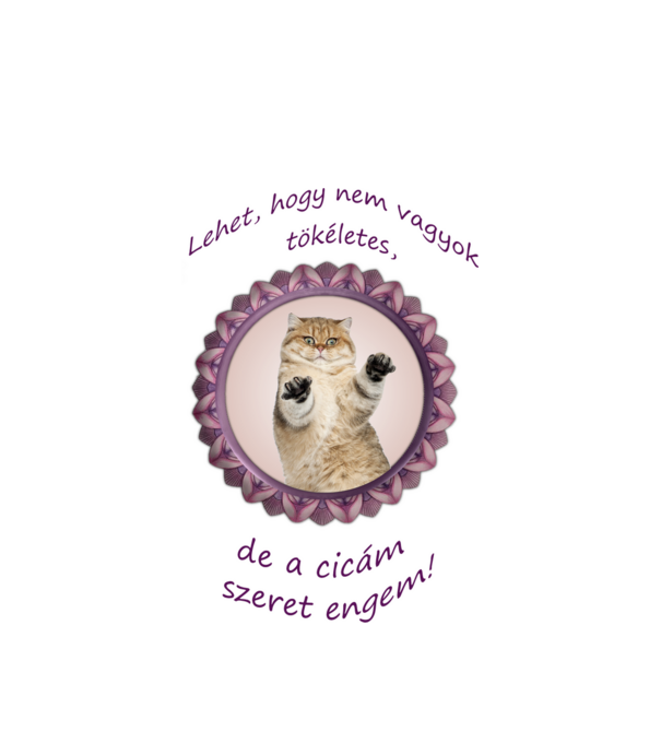 cicám minta fehér pólón