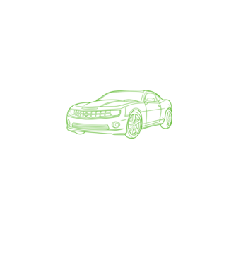 Camaro minta fekete pólón