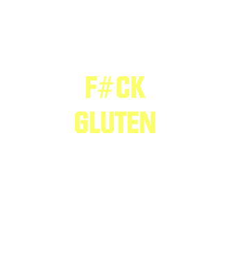 Gluten minta fekete pólón