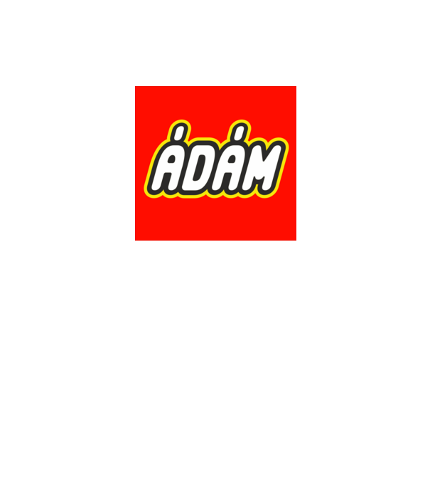 Ádám minta fehér pólón