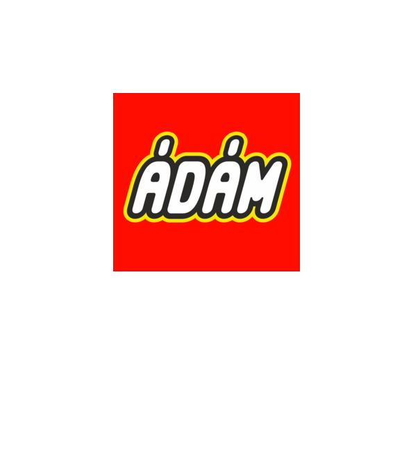 Ádám minta fehér pólón