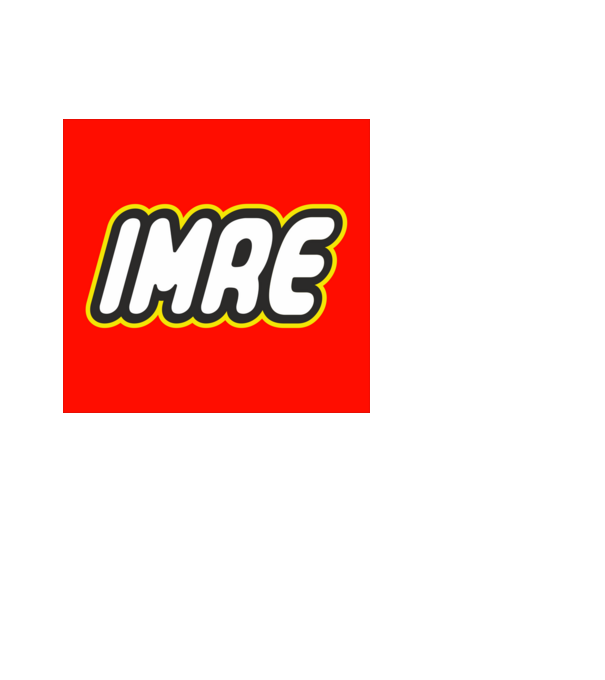 Imre minta fekete pólón