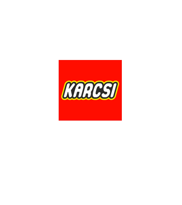 Karcsi minta szürke pólón