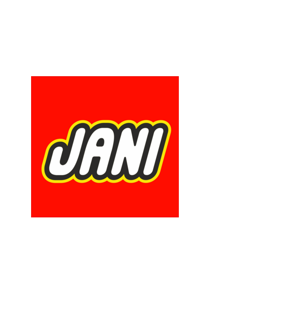 János minta fehér pólón