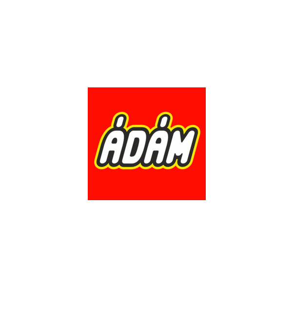 Ádám minta fehér pólón