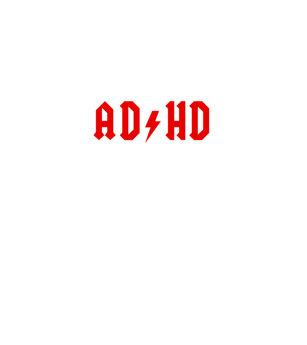 ADHD minta fekete pólón