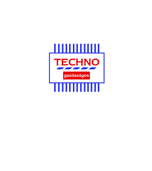 Techno minta szürke pólón