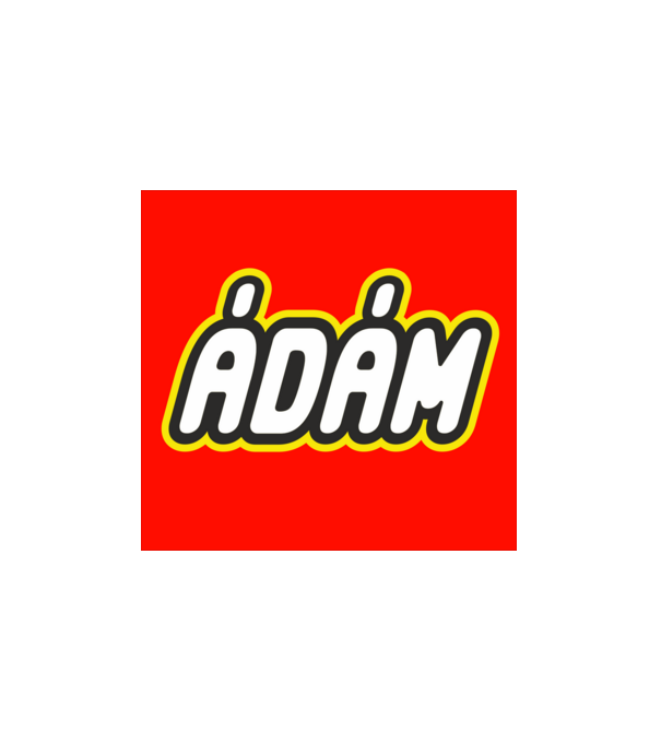 Ádám minta fehér pólón