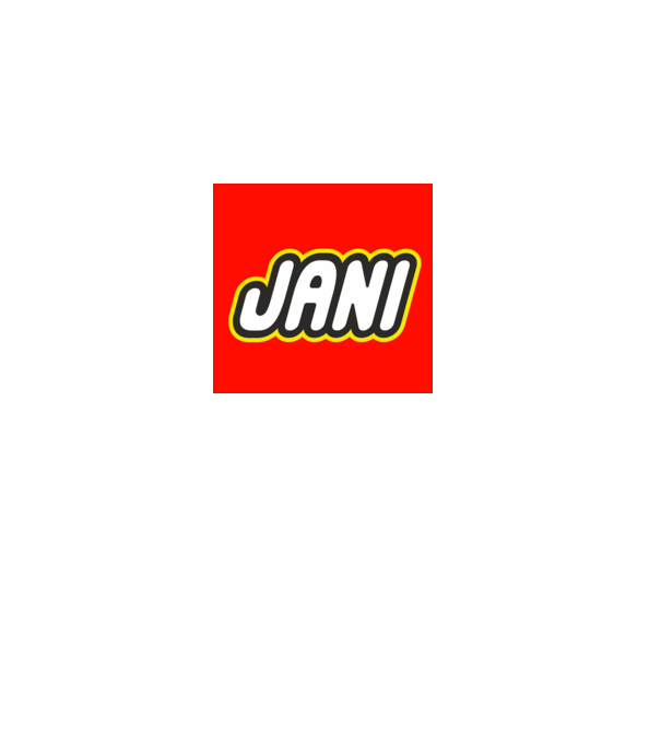 János minta fehér pólón