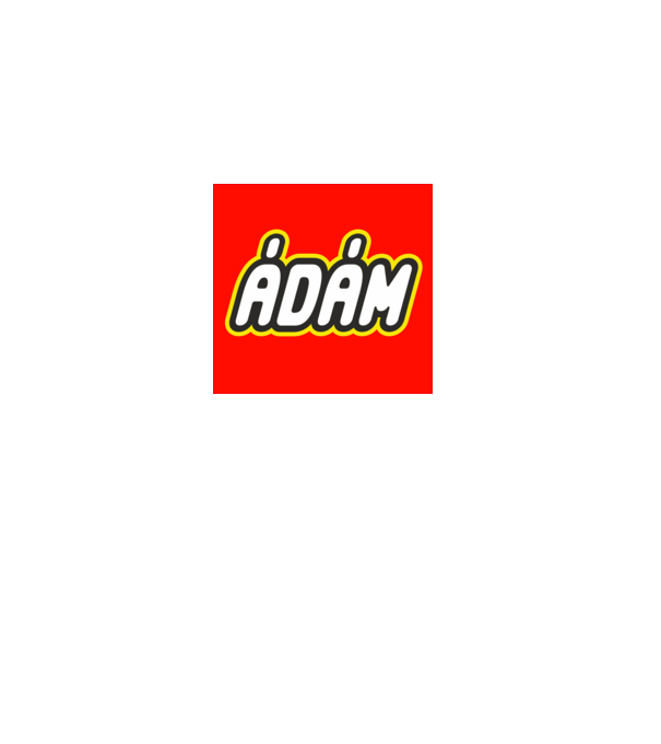Ádám minta fehér pólón