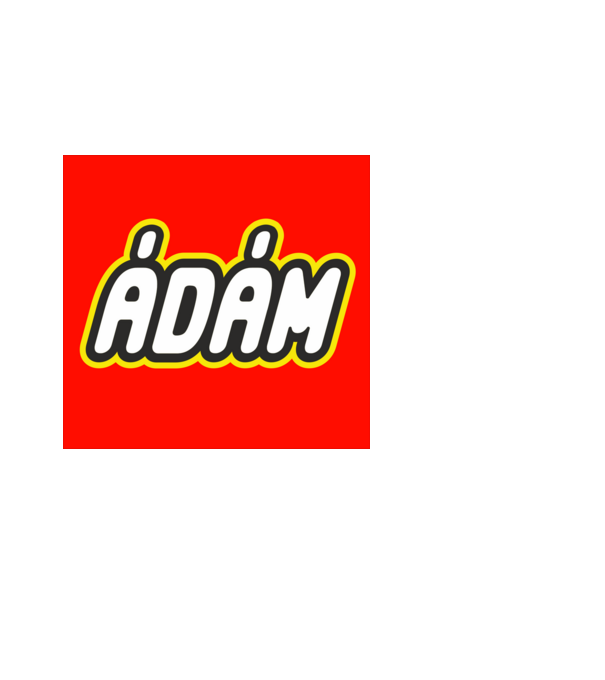 Ádám minta fekete pólón