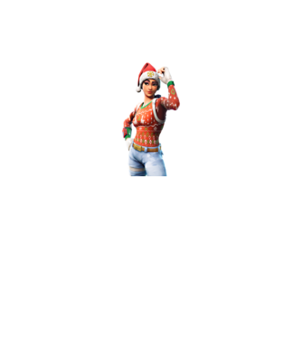 Fortnite - Christmas minta fehér pólón