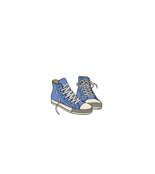 Converse cipők minta farmerkék pólón