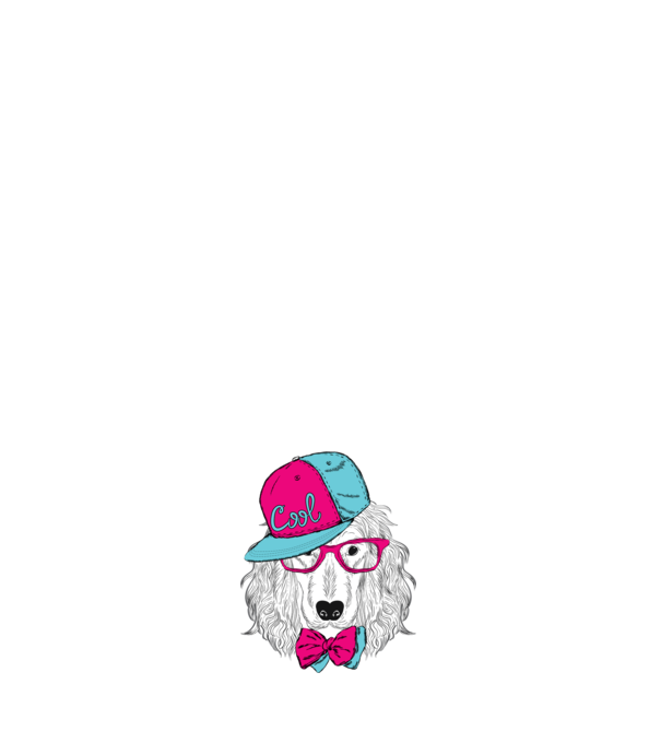Snapback Dog minta fehér pólón