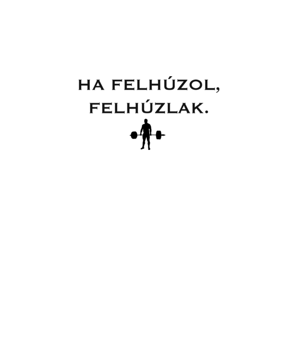 Felhúzlak minta fehér pólón