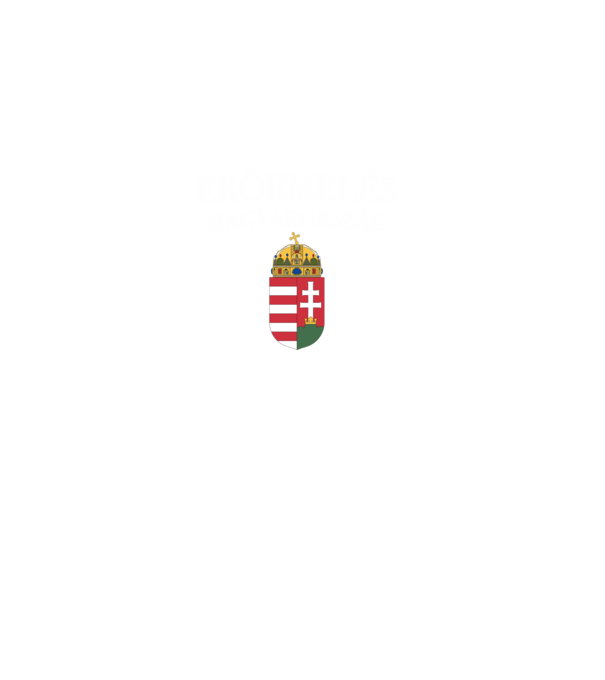 ERŐEMELÉS MAGYARORSZÁG - fehér felirat minta fekete pólón
