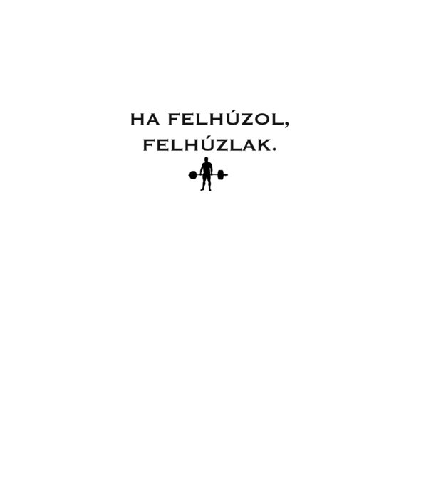 Felhúzlak minta fehér pólón