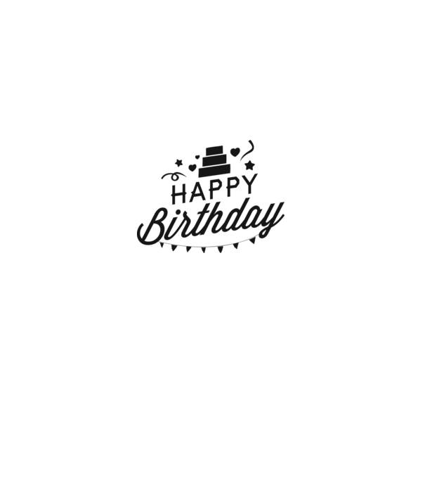 Happy Birthday, Boldog szülinapot póló minta fehér pólón
