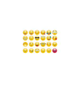 emoji minta fehér pólón