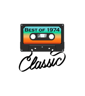 Best Of 1974 minta fehér pólón