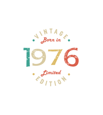 Born in 1976 minta fehér pólón
