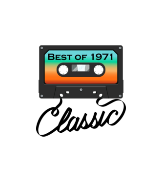 Best Of 1971 minta fehér pólón