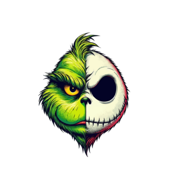 Nighmare Before Grinchmas minta fekete pólón