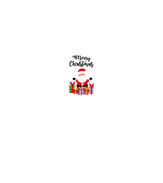 Santa Claus Gifts minta fekete pólón